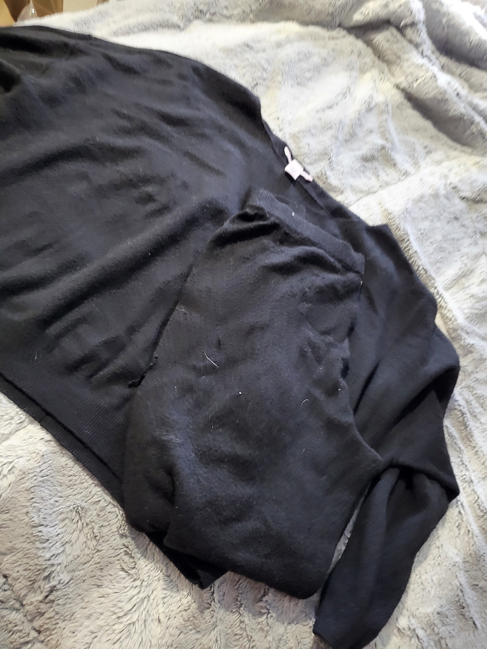 Victoria's Secret Black Sweater with Label Detail